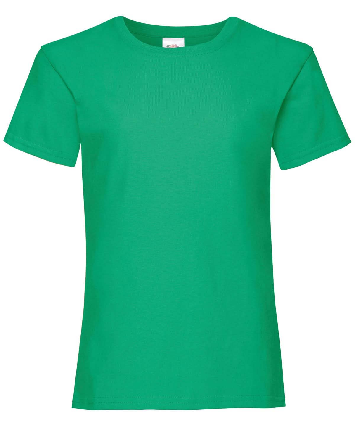 Fruit of the Loom Fruit Of The Loom Girls Valueweight T Short Sleeve005 - Kelly Green - Customisable T-Shirts