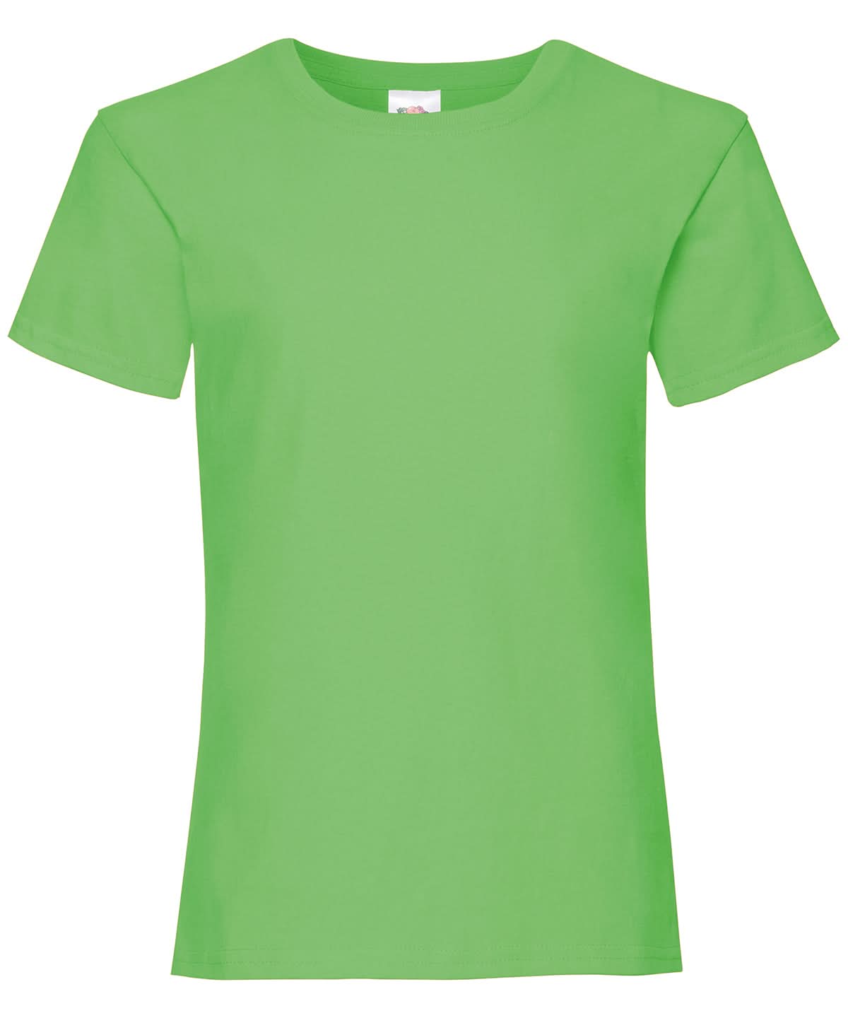 Fruit of the Loom Fruit Of The Loom Girls Valueweight T Short Sleeve005 - Lime - Customisable T-Shirts