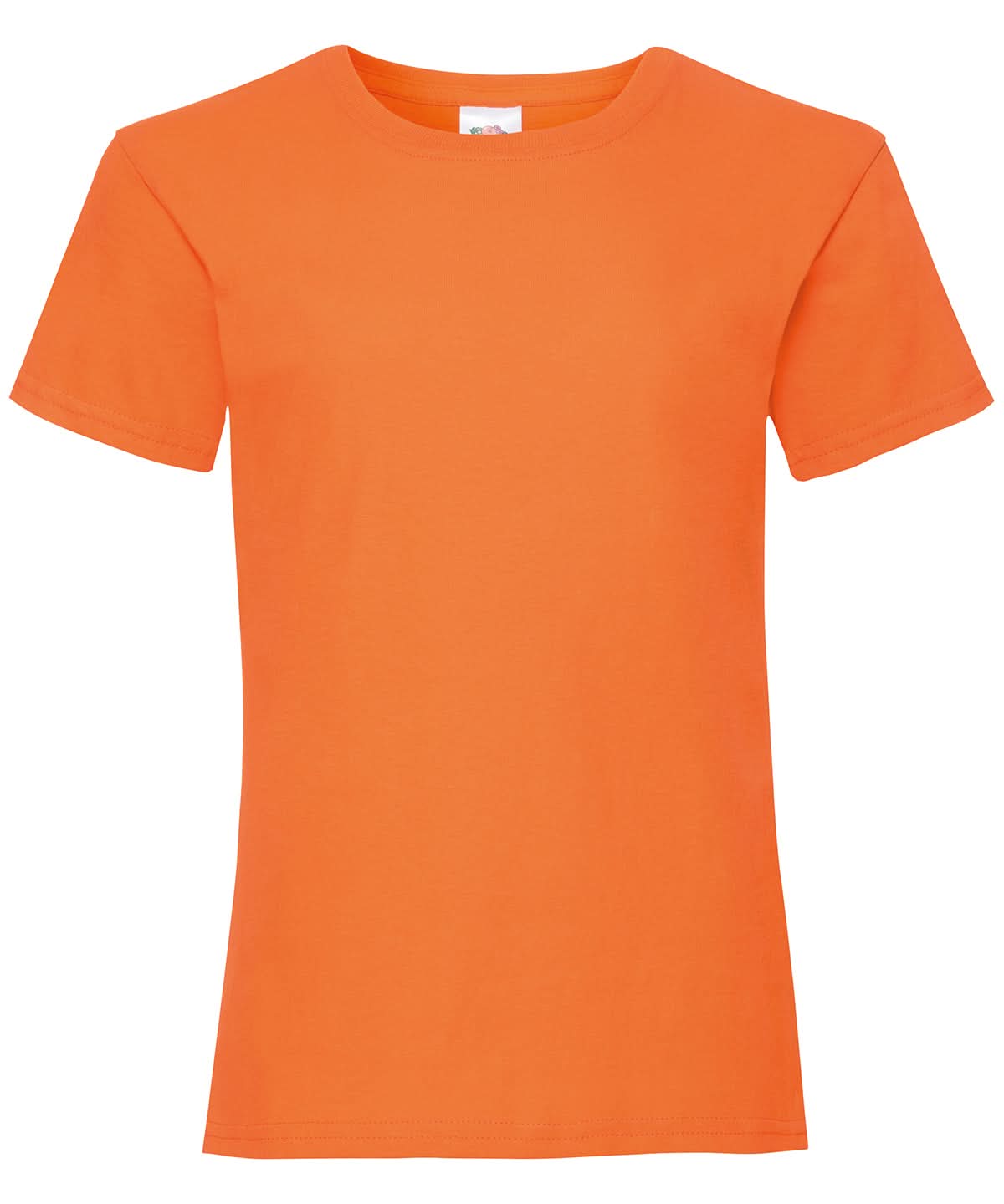 Fruit of the Loom Fruit Of The Loom Girls Valueweight T Short Sleeve005 - Orange - Customisable T-Shirts