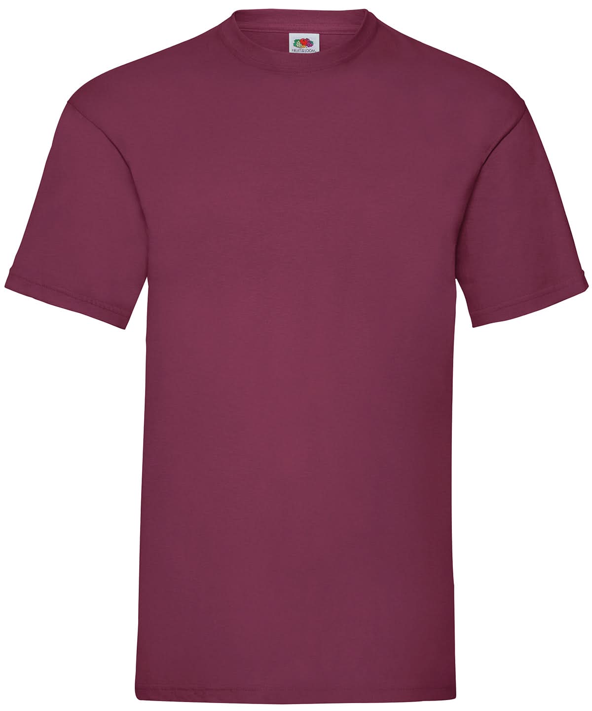 Fruit of the Loom Valueweight T Burgundy SS030 - Burgundy - Customisable T-Shirts