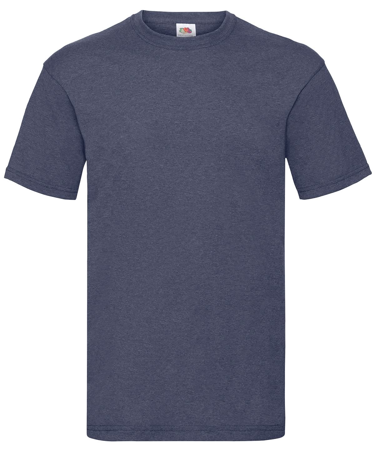 Fruit of the Loom Valueweight T Vintage Heather Navy SS030 - Vintage Heather Navy - Customisable T-Shirts