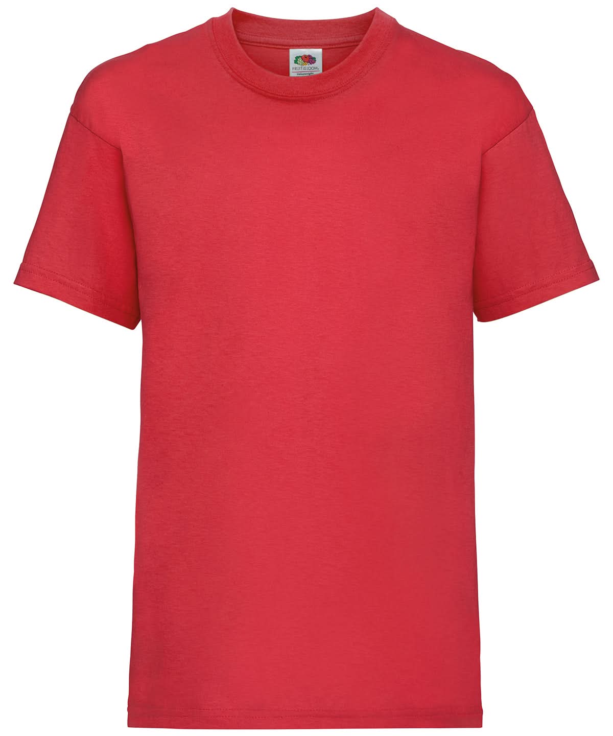 Fruit of the Loom Kids valueweight T Red SS031 - Red - Customisable T-Shirts