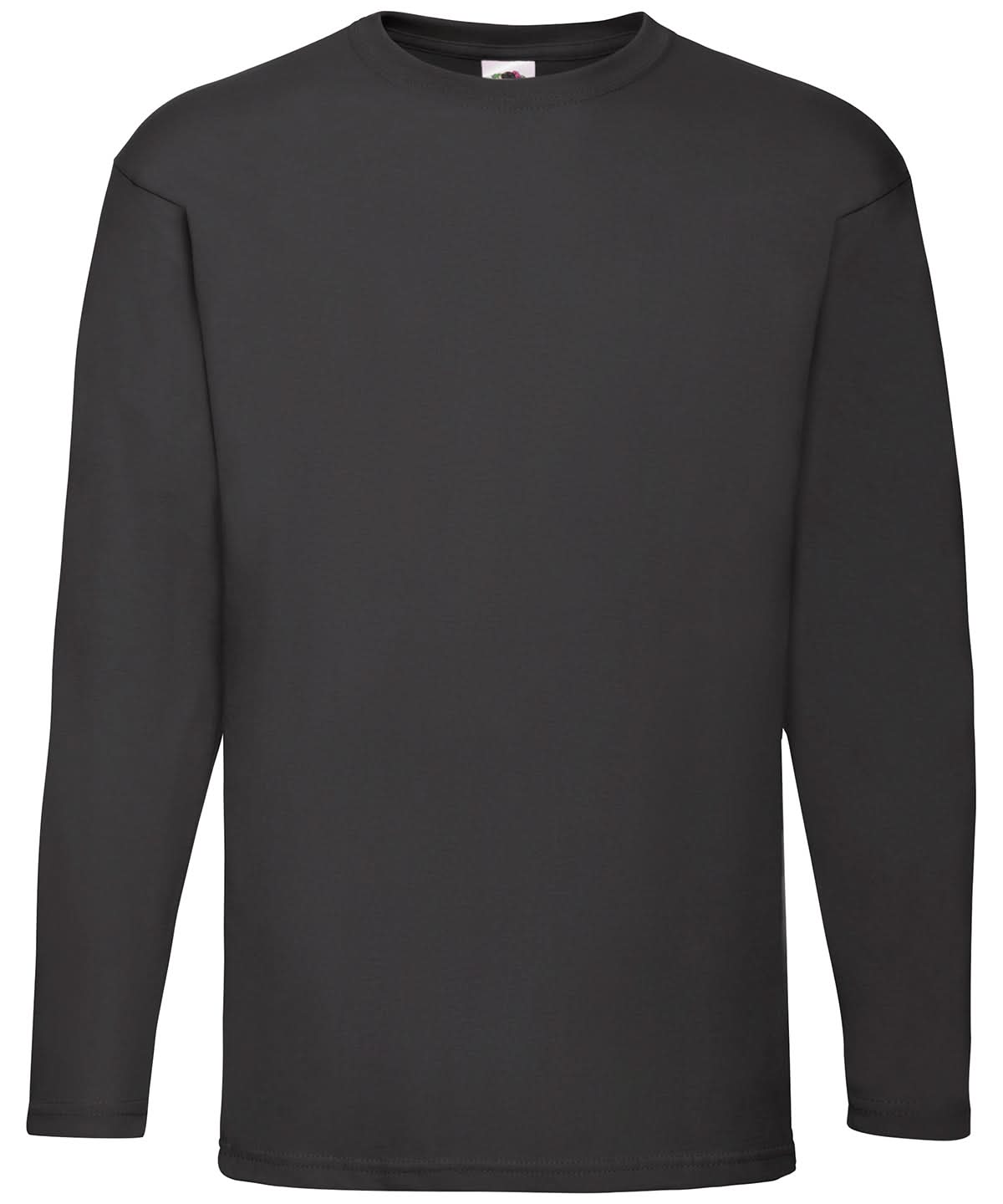 Fruit of the Loom Fruit Of The Loom Valueweight Long Sleeve T SS032 - Black - Customisable T-Shirts