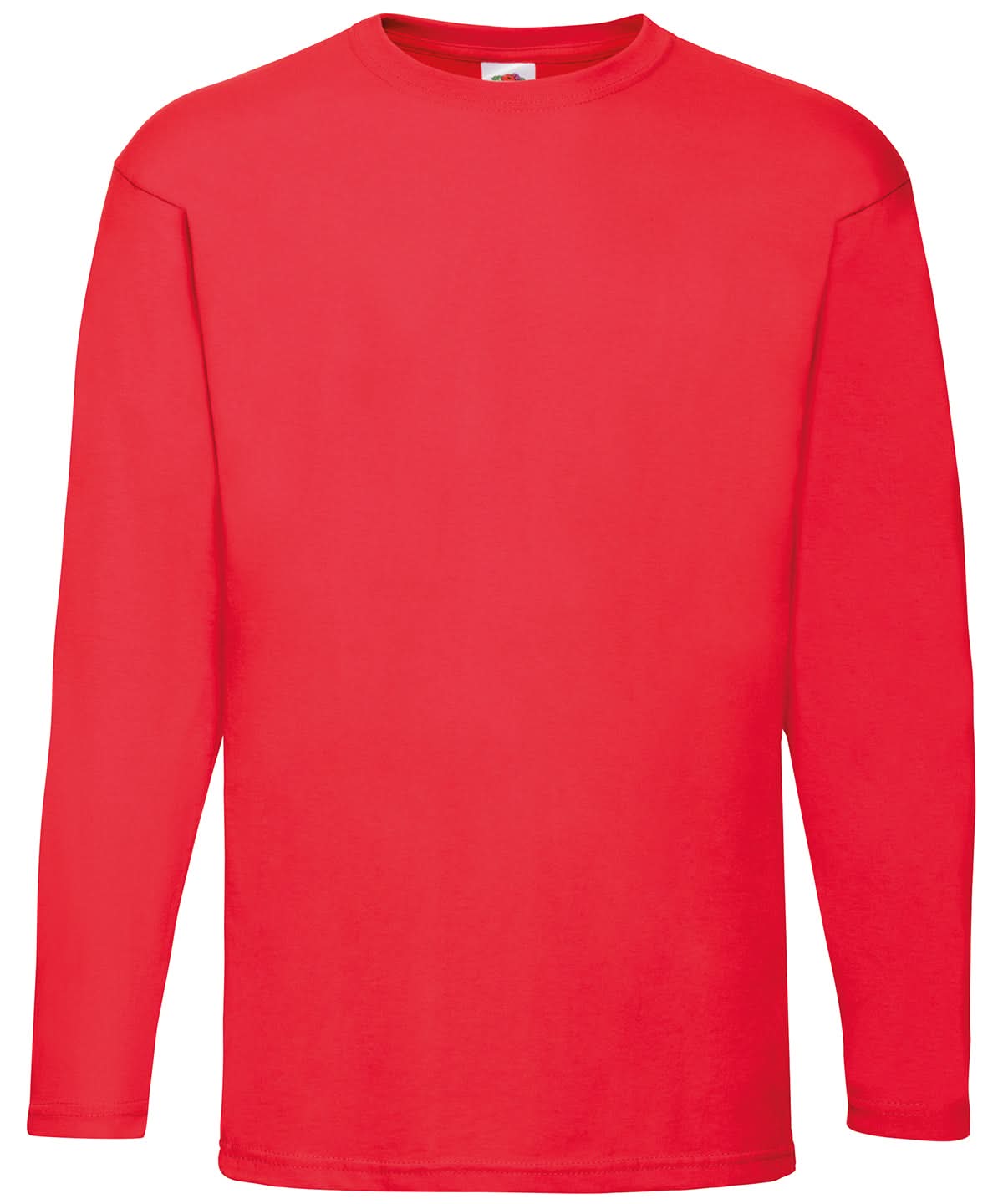 Fruit of the Loom Fruit Of The Loom Valueweight Long Sleeve T SS032 - Red - Customisable T-Shirts