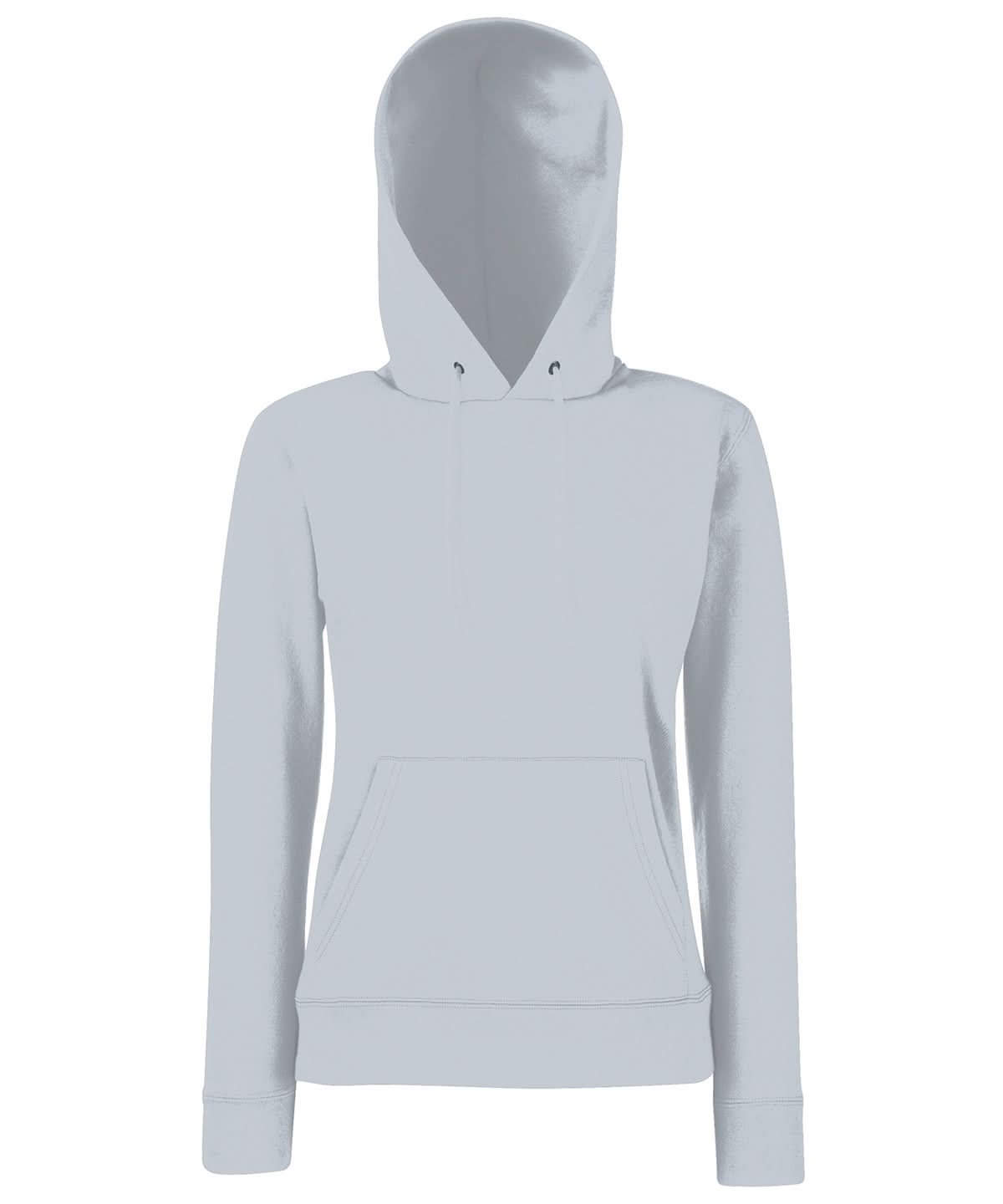 Fruit of the Loom Fruit Of The Loom WomenS Classic 8020 Hooded Sweatshirt SS038 - Heather Grey - Customisable Sweatshirts