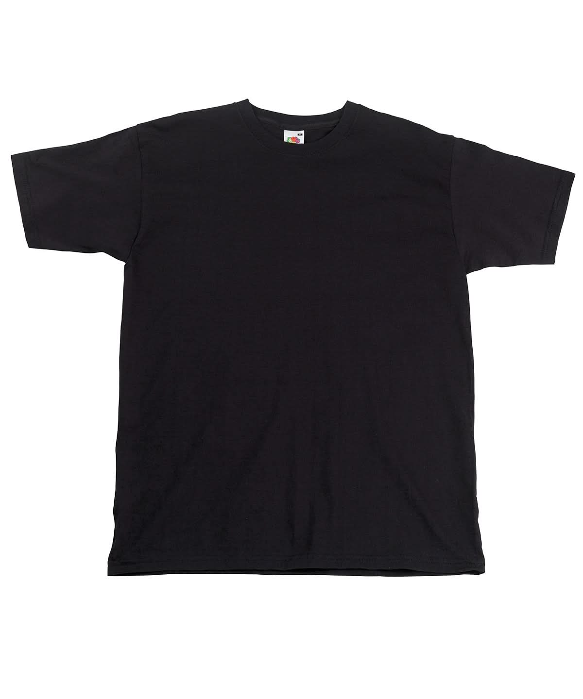 Fruit of the Loom Fruit Of The Loom Super Premium T SS044 - Black* - Customisable T-Shirts
