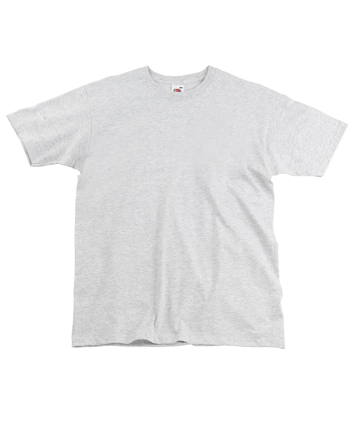 Fruit of the Loom Fruit Of The Loom Super Premium T SS044 - Heather Grey* - Customisable T-Shirts