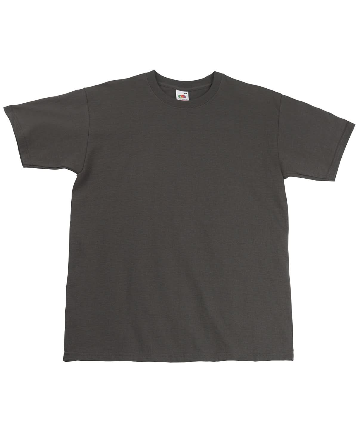 Fruit of the Loom Fruit Of The Loom Super Premium T SS044 - Light Graphite - Customisable T-Shirts