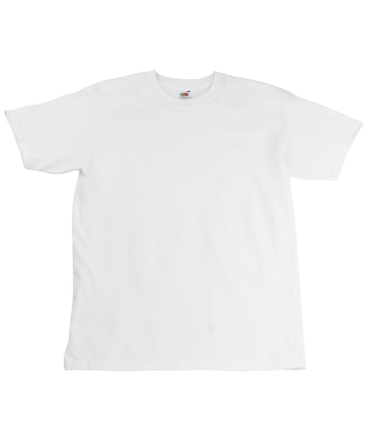 Fruit of the Loom Fruit Of The Loom Super Premium T SS044 - White* - Customisable T-Shirts
