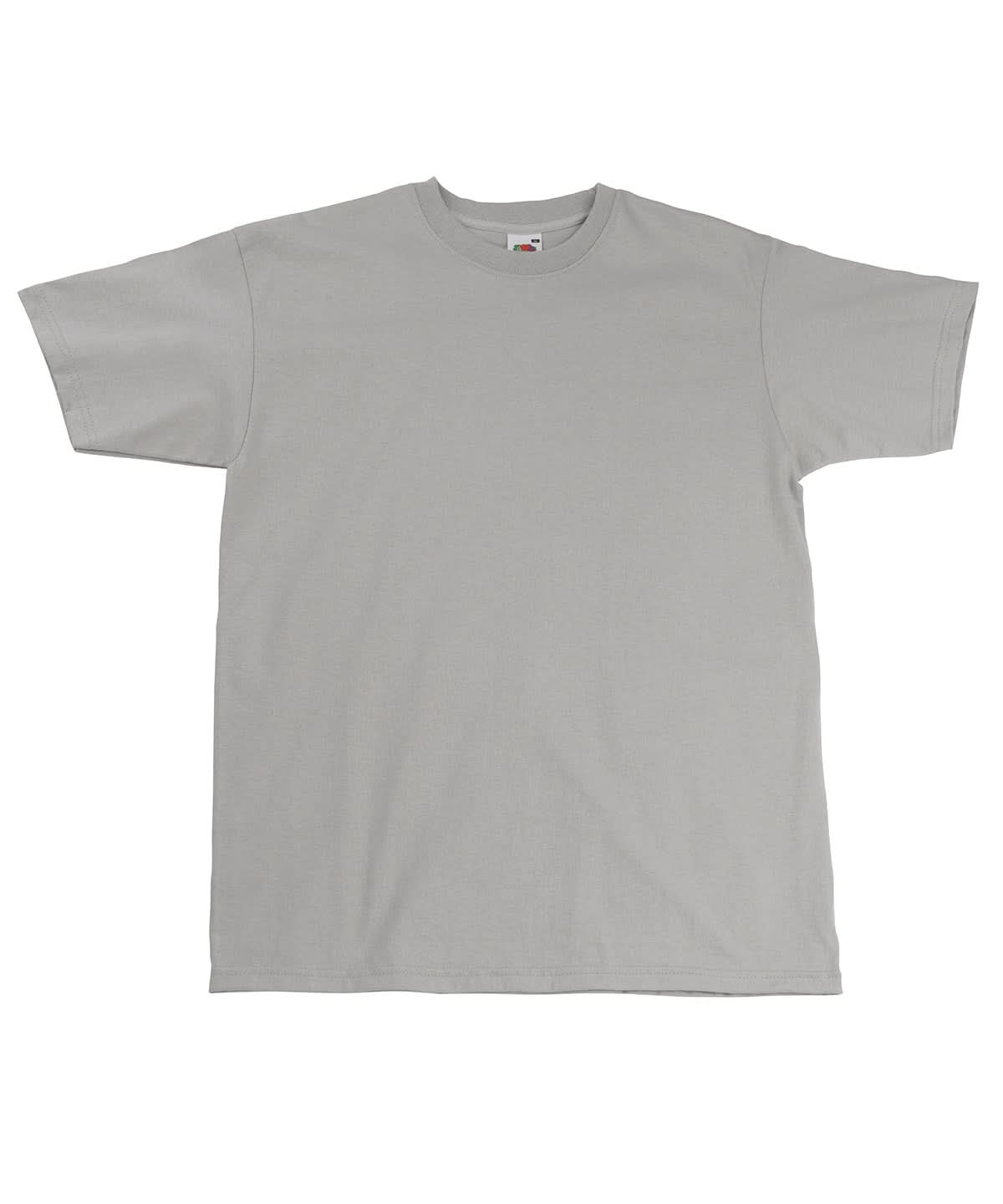 Fruit of the Loom Fruit Of The Loom Super Premium T SS044 - Zinc - Customisable T-Shirts