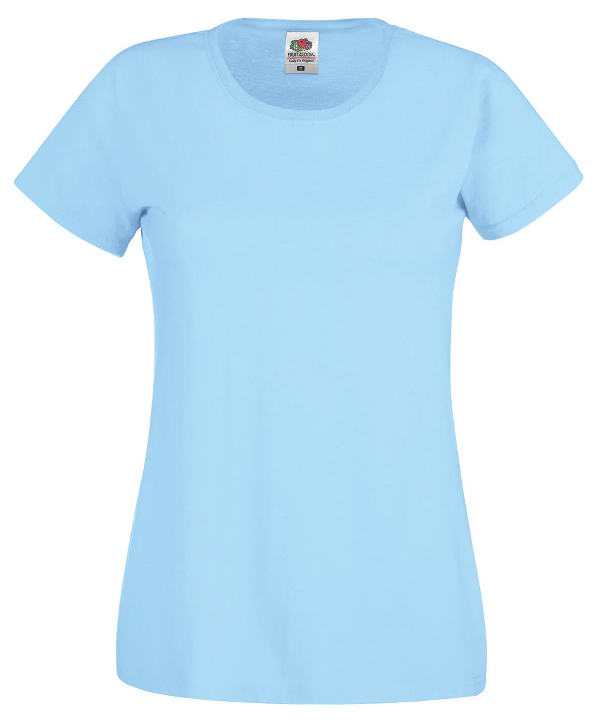 Fruit of the Loom Fruit Of The Loom WomenS Original T SS060 - Sky Blue - Customisable T-Shirts
