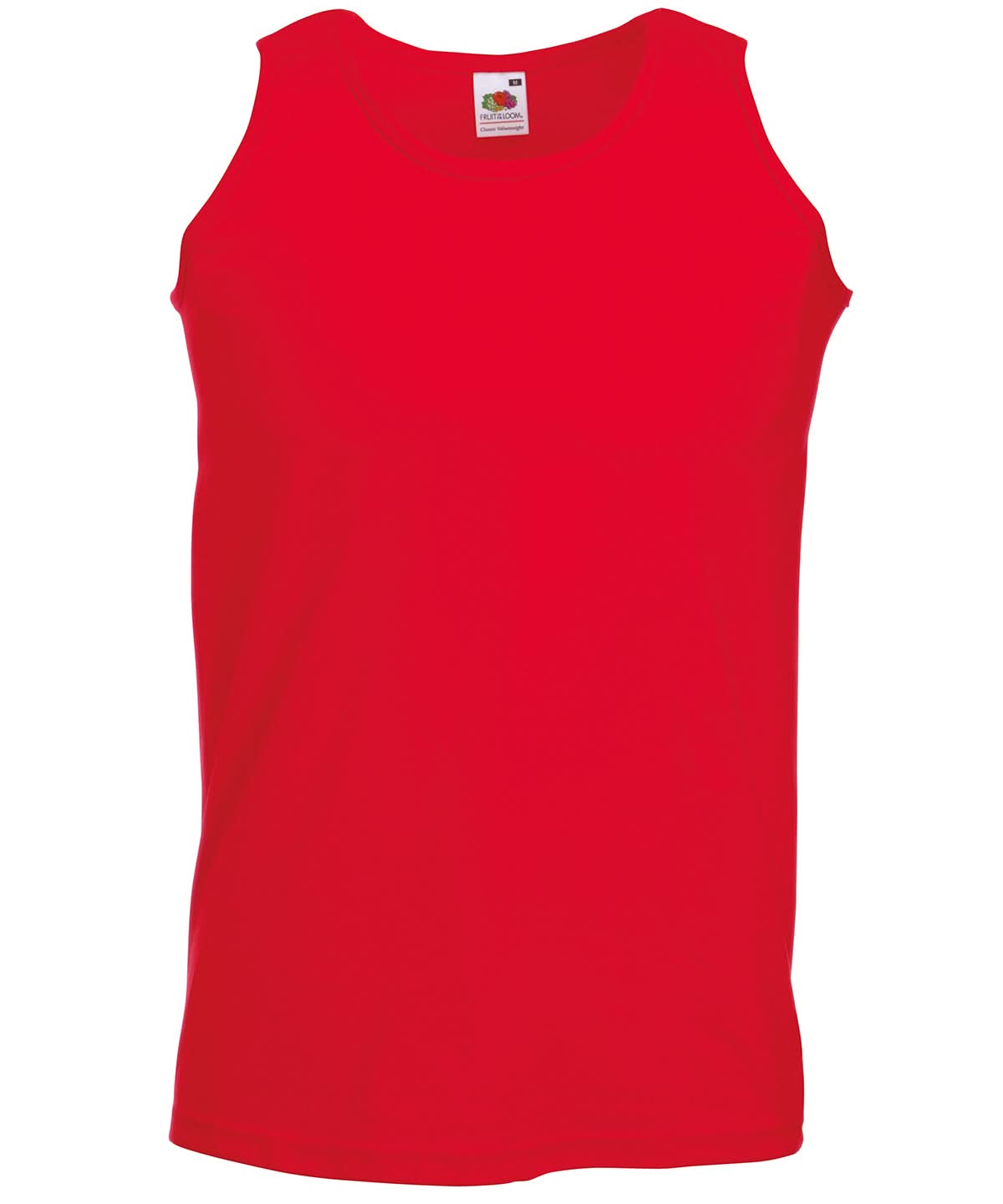 Fruit of the Loom Fruit Of The Loom Valueweight Athletic Vest SS100 - Red - Customisable Vest