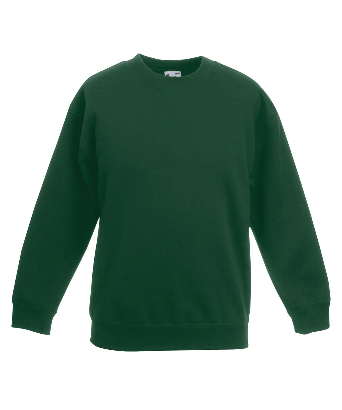 Fruit of the Loom Fruit Of The Loom Kids Classic Set In Sweatshirt SS201 - Bottle Green - Customisable Sweatshirts