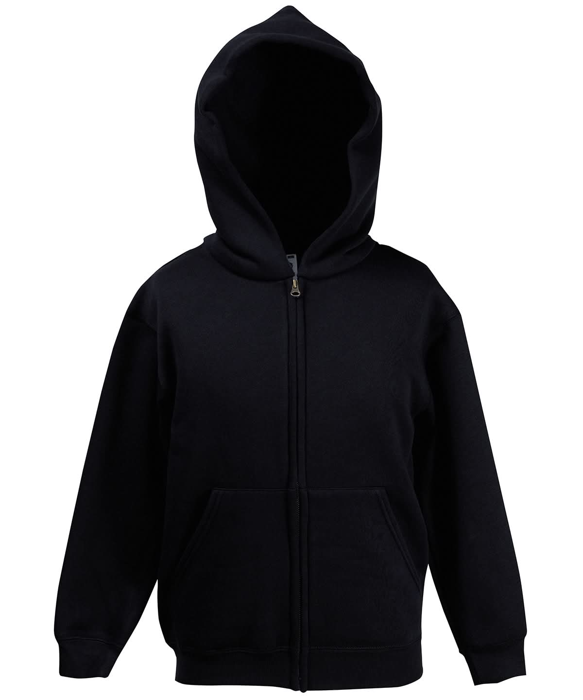 Fruit of the Loom Fruit Of The Loom Kids Classic Hooded Sweatshirt Jacket SS225 - Black - Customisable Jackets