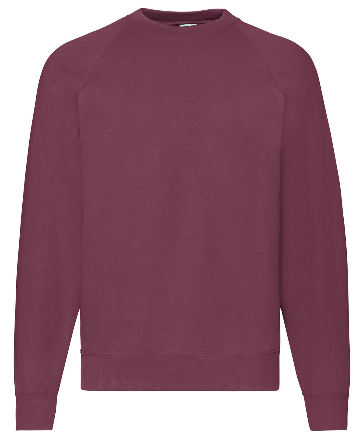 Fruit of the Loom Classic 8020 Raglan Sweatshirt SS270 - Burgundy - Customisable Sweatshirts