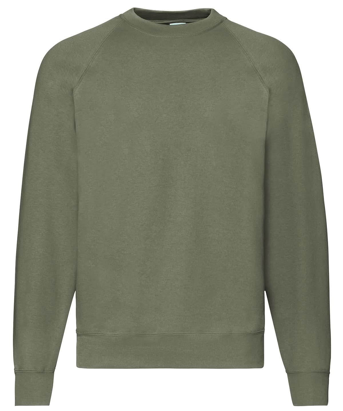 Fruit of the Loom Classic 8020 Raglan Sweatshirt SS270 - Classic Olive - Customisable Sweatshirts