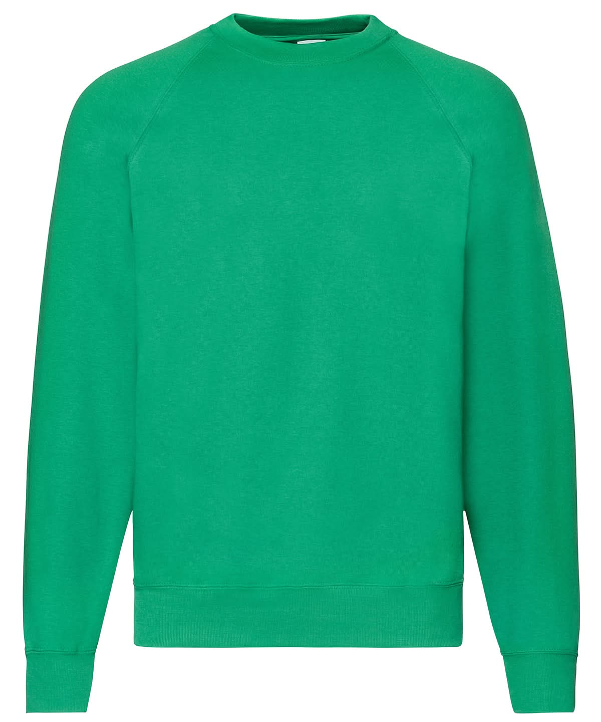 Fruit of the Loom Classic 8020 Raglan Sweatshirt SS270 - Kelly Green - Customisable Sweatshirts