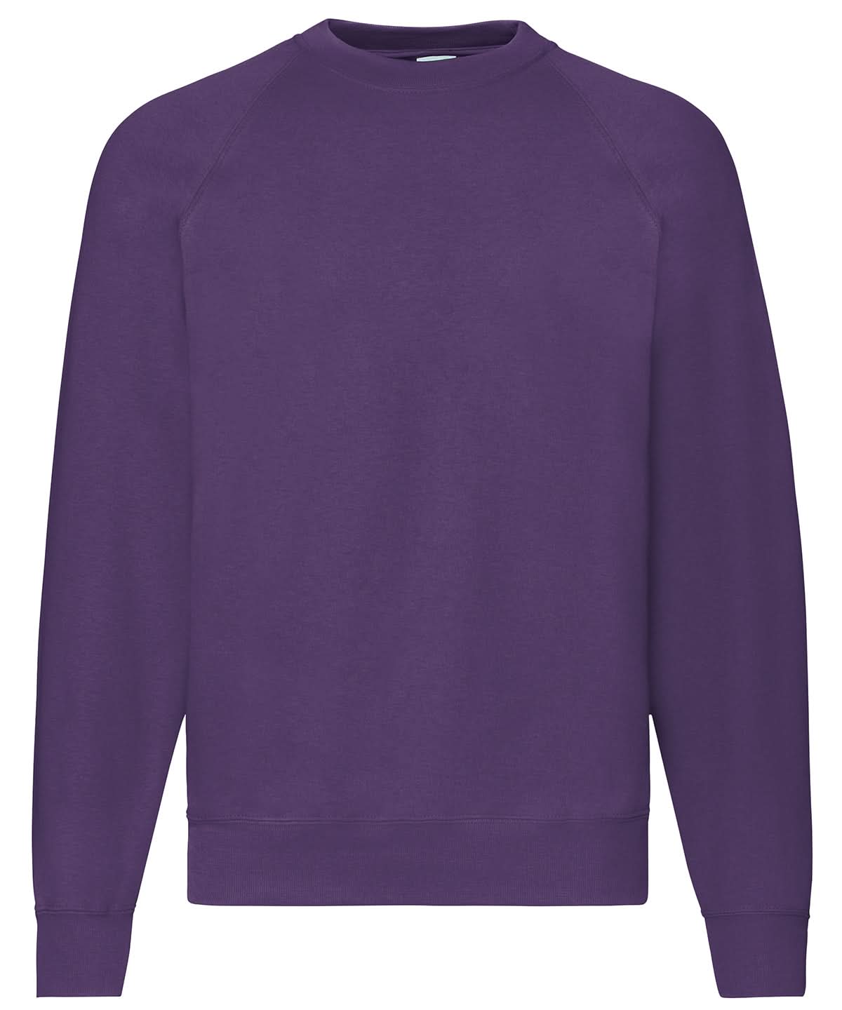Fruit of the Loom Classic 8020 Raglan Sweatshirt SS270 - Purple - Customisable Sweatshirts
