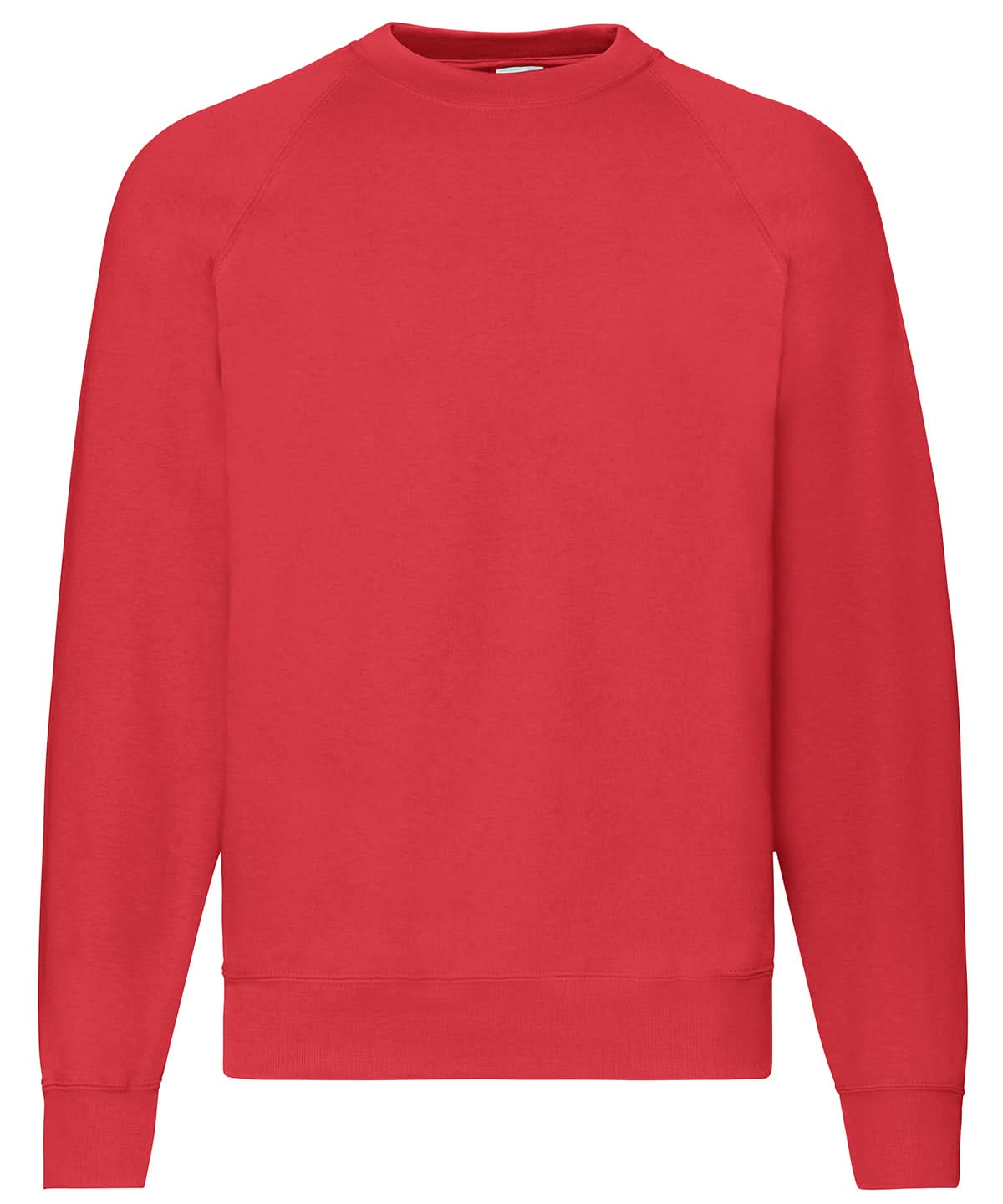 Fruit of the Loom Classic 8020 Raglan Sweatshirt SS270 - Red - Customisable Sweatshirts