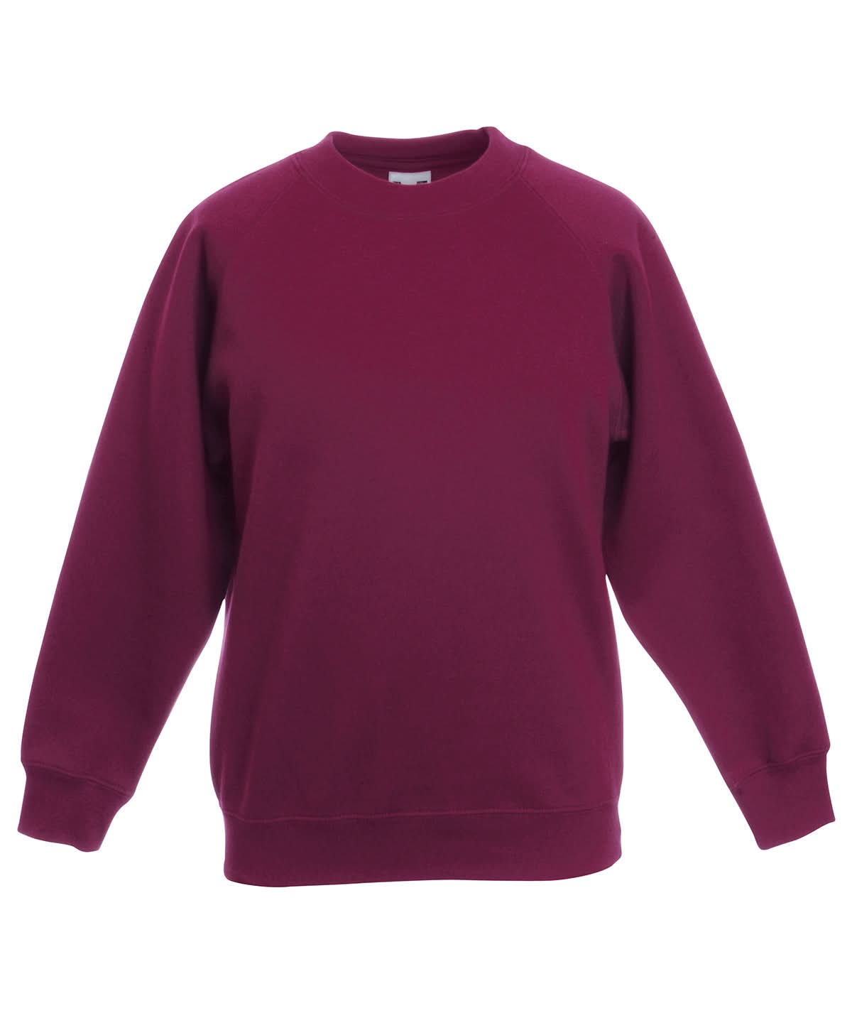 Fruit of the Loom Fruit Of The Loom Kids Classic Raglan Sweatshirt SS271 - Burgundy - Customisable Sweatshirts