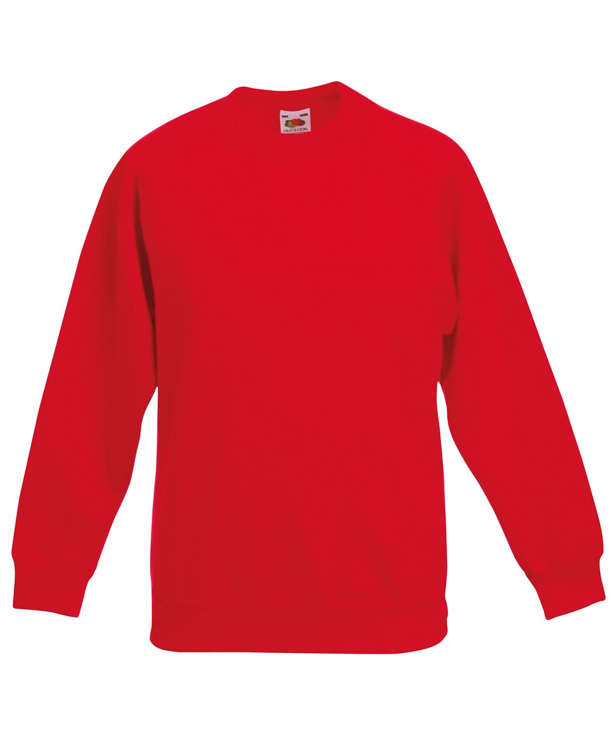 Fruit of the Loom Fruit Of The Loom Kids Classic Raglan Sweatshirt SS271 - Red - Customisable Sweatshirts