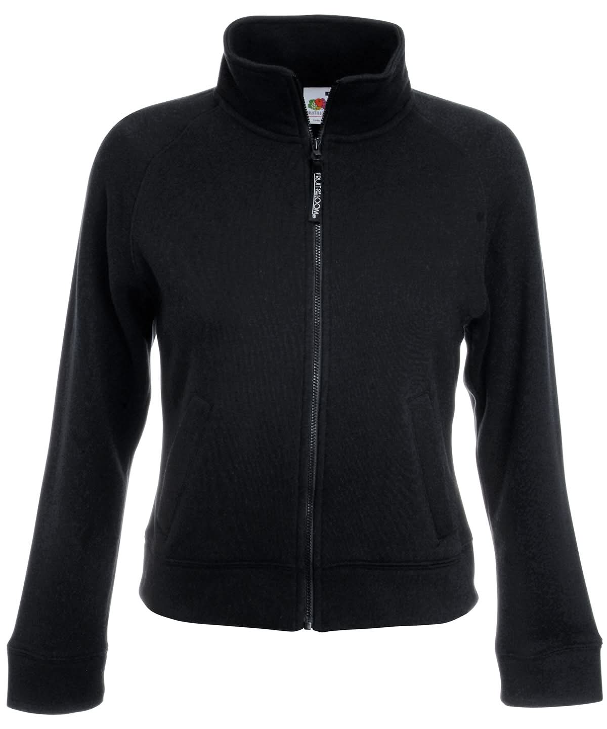 Fruit of the Loom Fruit Of The Loom WomenS Premium 7030 Sweatshirt Jacket SS310 - Black - Customisable Jackets