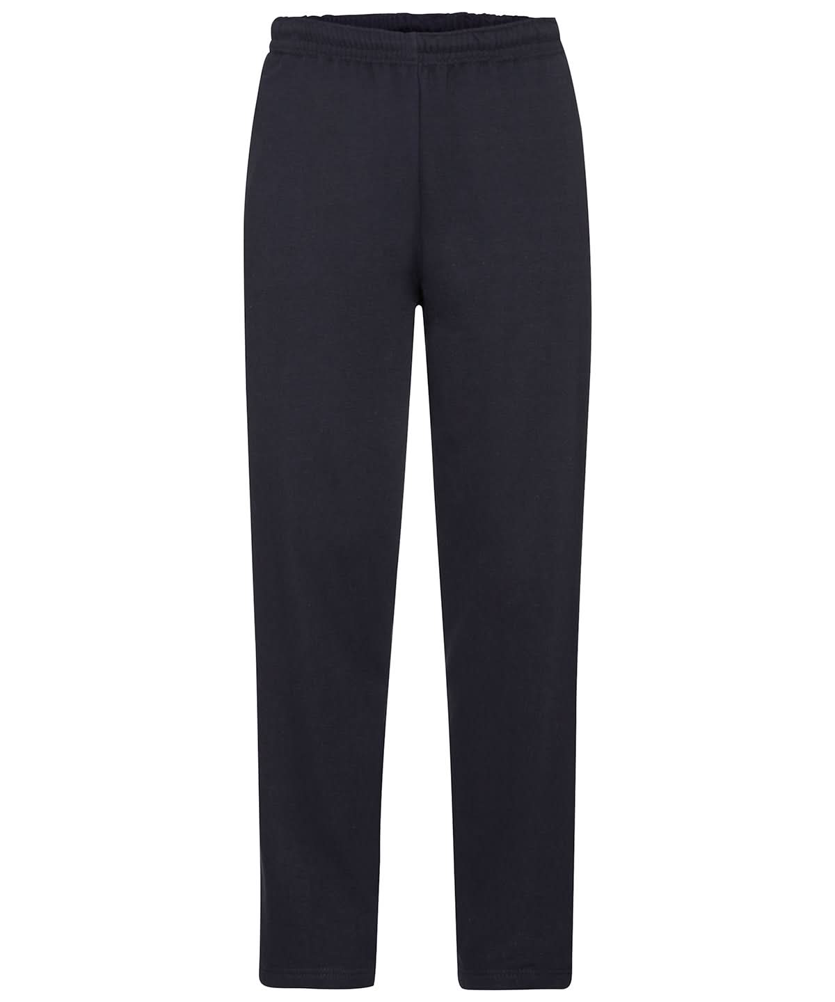 Fruit of the Loom Classic 8020 Open Leg Sweatpants SS324 - Deep Navy - Customisable Shorts