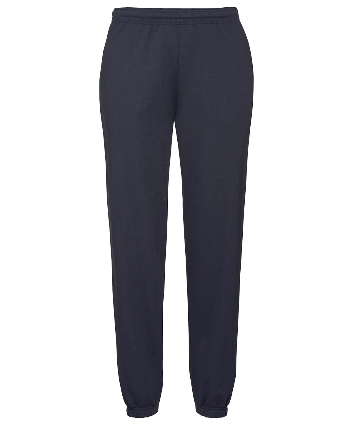 Fruit of the Loom Classic 8020 Elasticated Sweatpants SS405 - Deep Navy - Customisable Shorts