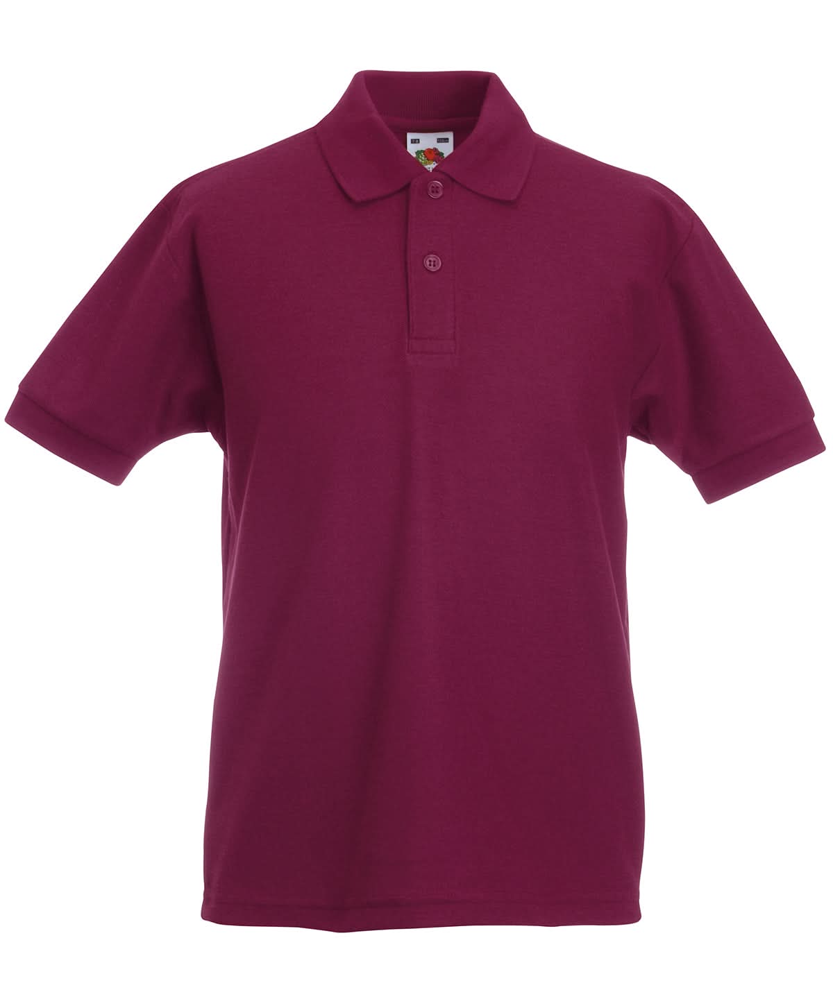 Fruit of the Loom Fruit Of The Loom Kids 6535 Piqu Polo SS417 - Burgundy - Customisable Polos