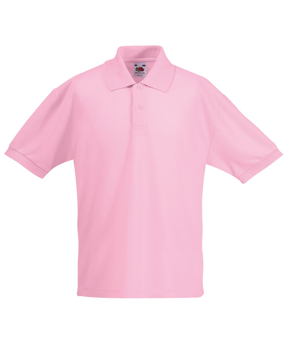 Fruit of the Loom Fruit Of The Loom Kids 6535 Piqu Polo SS417 - Light Pink - Customisable Polos