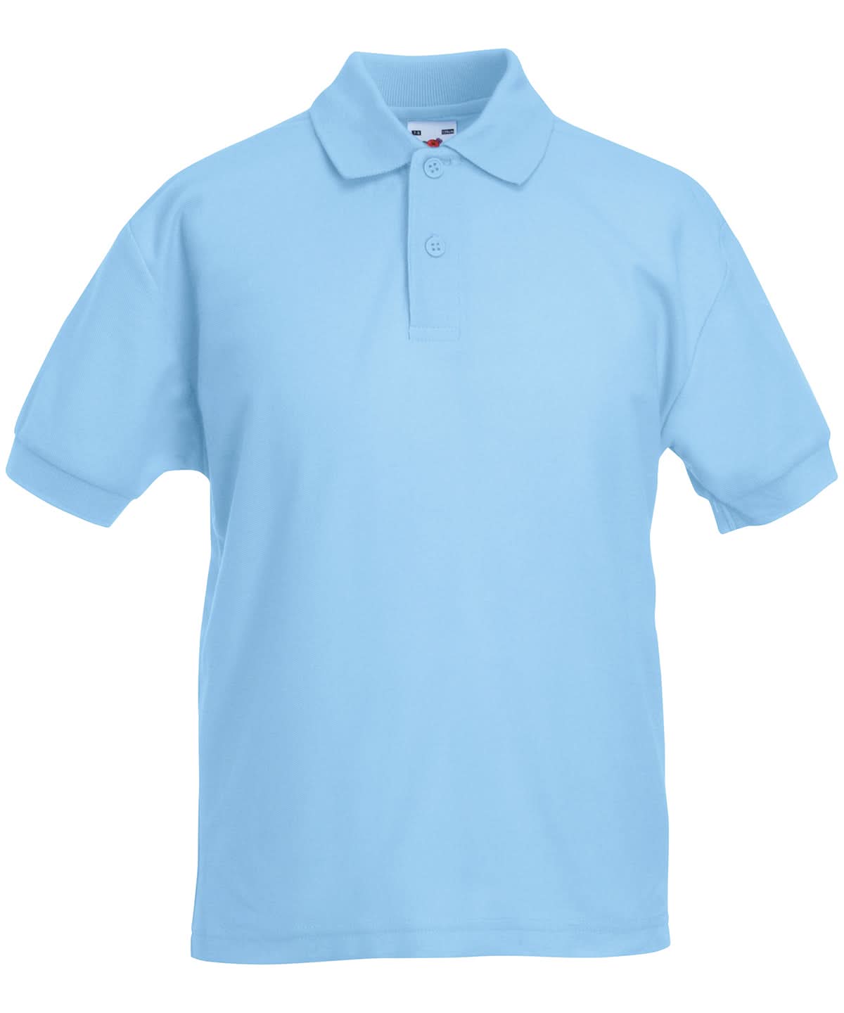 Fruit of the Loom Fruit Of The Loom Kids 6535 Piqu Polo SS417 - Sky Blue - Customisable Polos