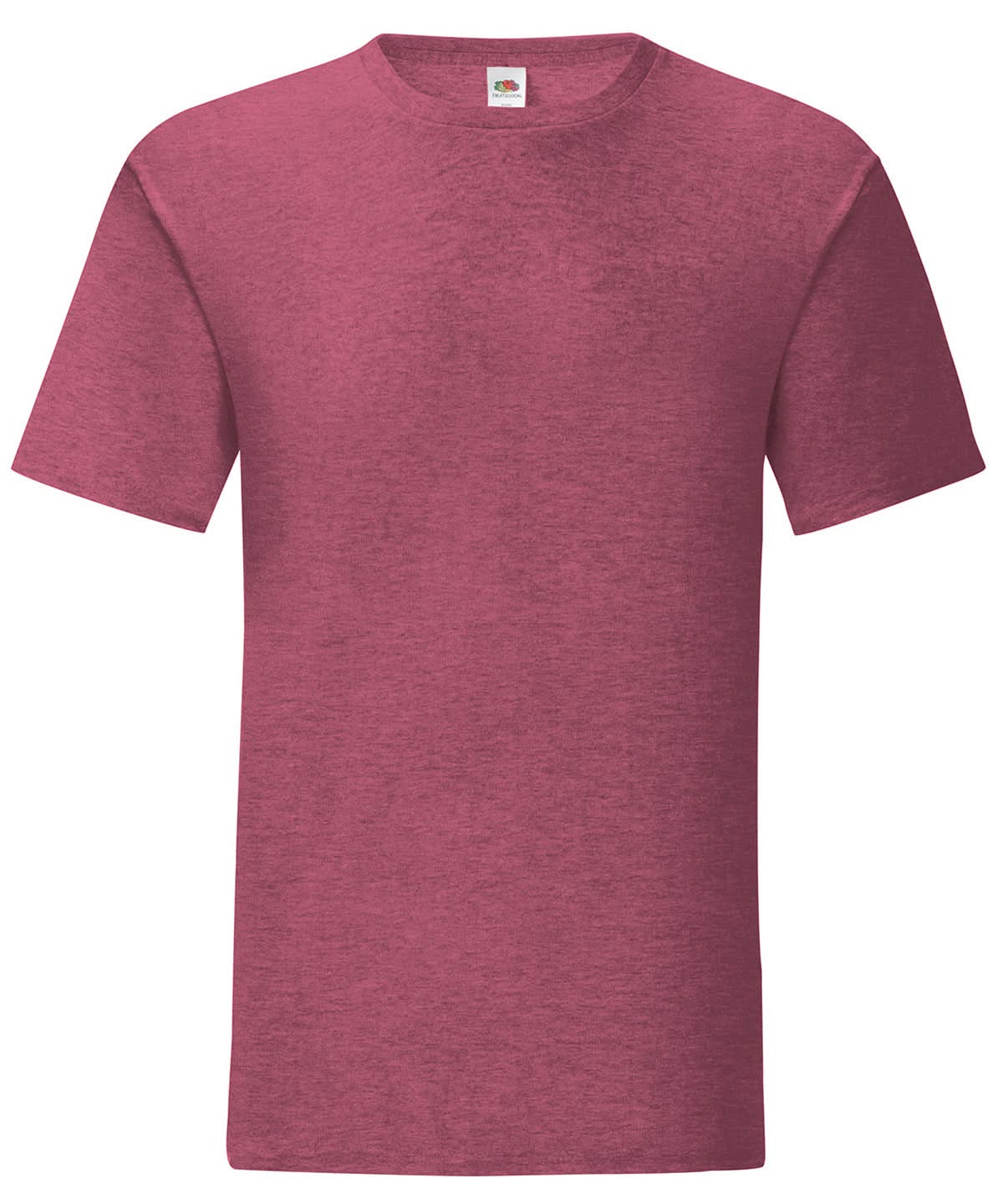 Fruit of the Loom Heather Burgundy Iconic 150 T SS430 - Heather Burgundy - Customisable T-Shirts