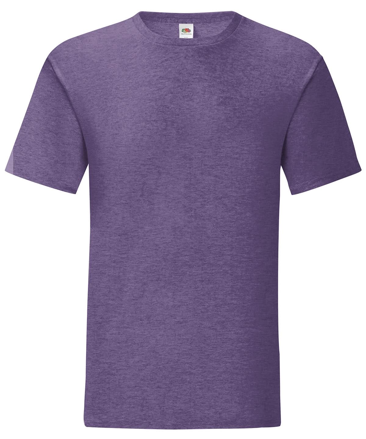 Fruit of the Loom Heather Purple Iconic 150 T SS430 - Heather Purple - Customisable T-Shirts