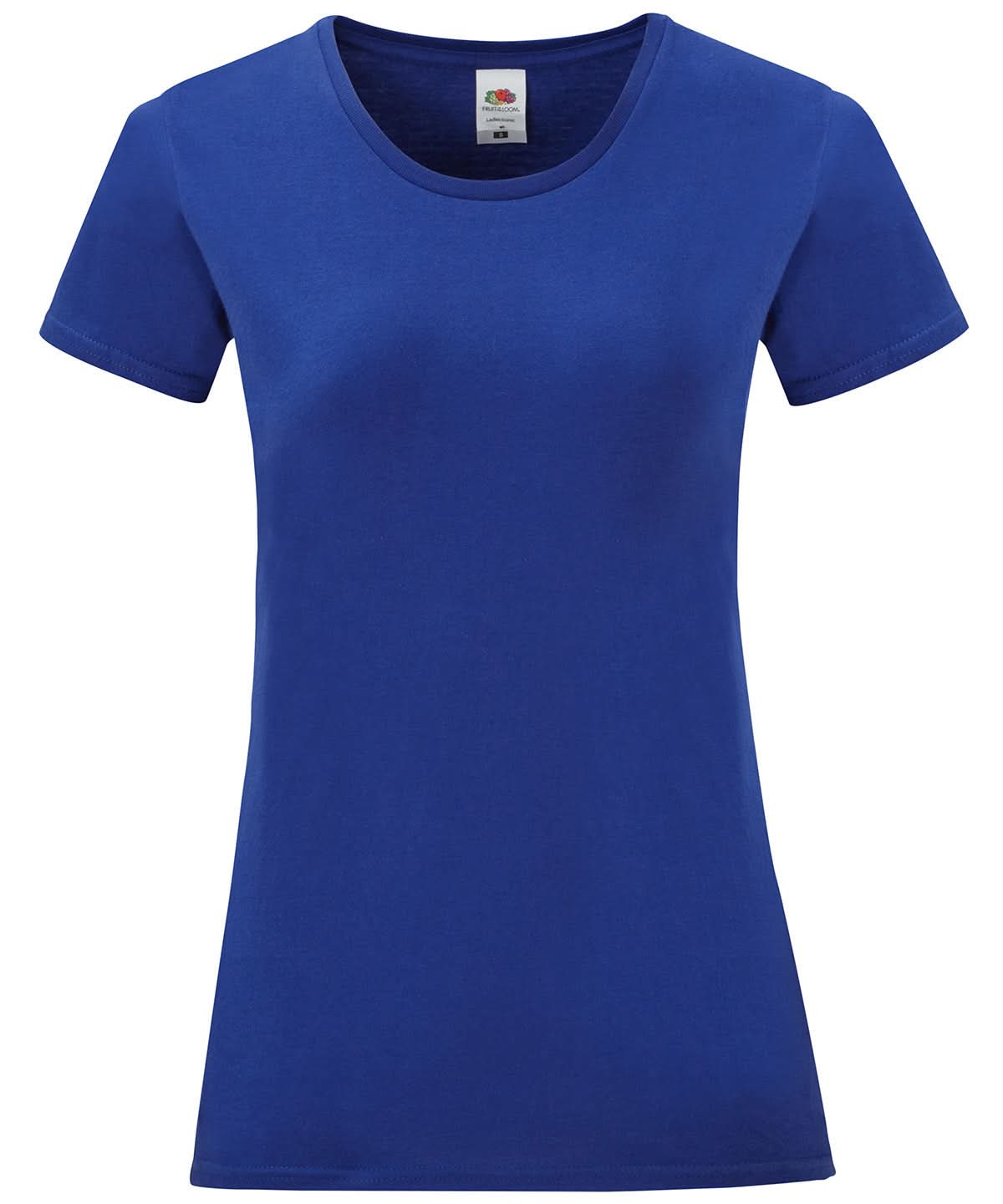 Fruit of the Loom Fruit Of The Loom Womens Iconic T SS432 - Cobalt Blue - Customisable T-Shirts