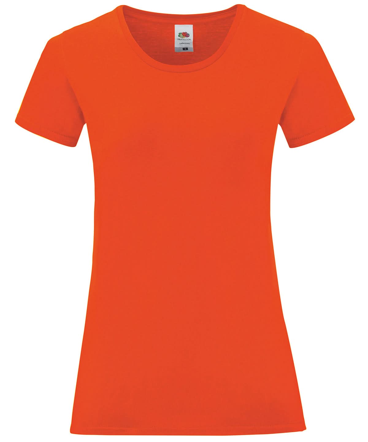 Fruit of the Loom Fruit Of The Loom Womens Iconic T SS432 - Flame - Customisable T-Shirts