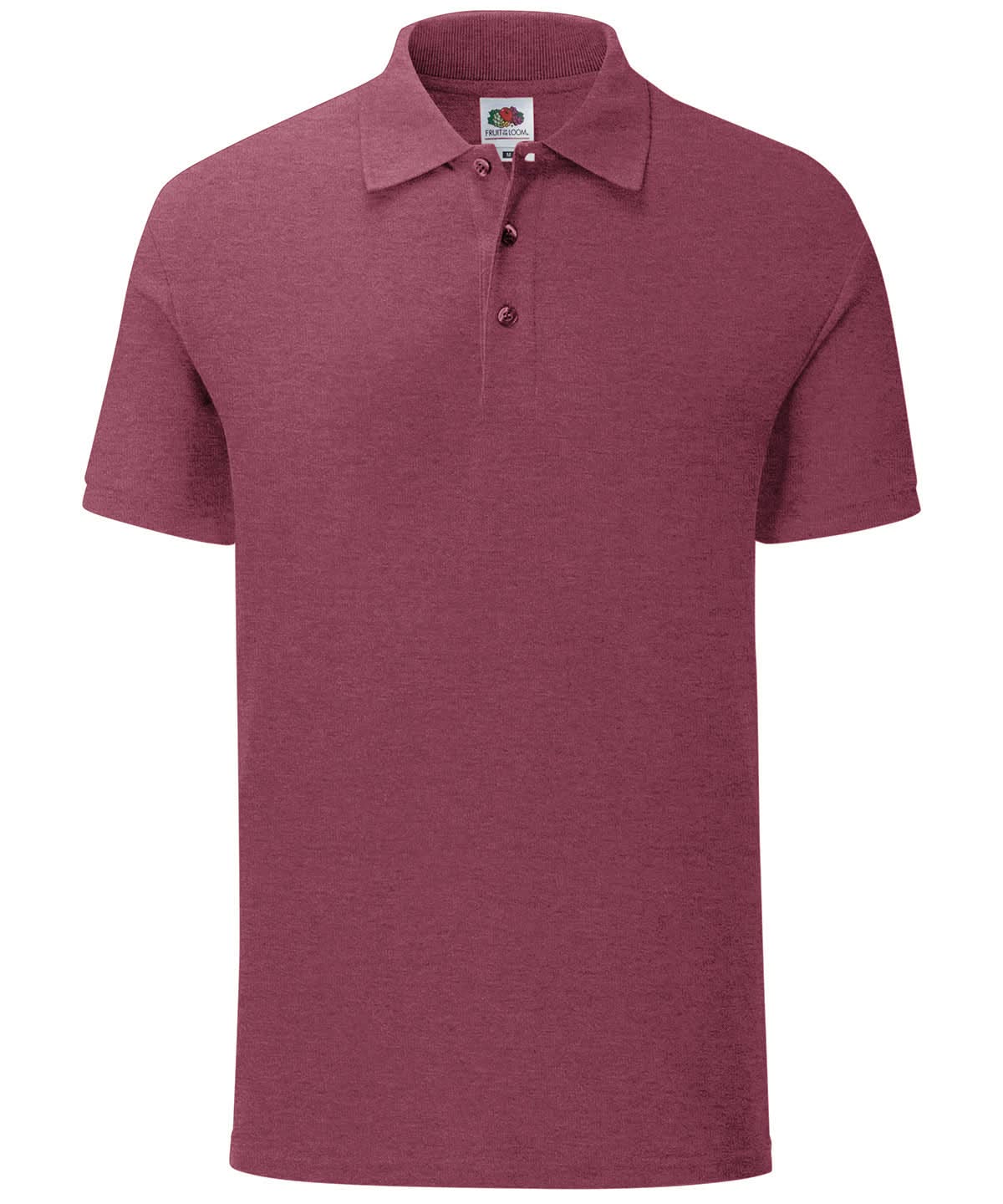 Fruit of the Loom Fruit Of The Loom Iconic Polo SS440 - Heather Burgundy - Customisable Polos