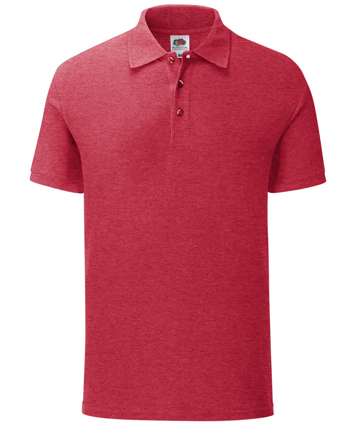 Fruit of the Loom Fruit Of The Loom Iconic Polo SS440 - Heather Red - Customisable Polos