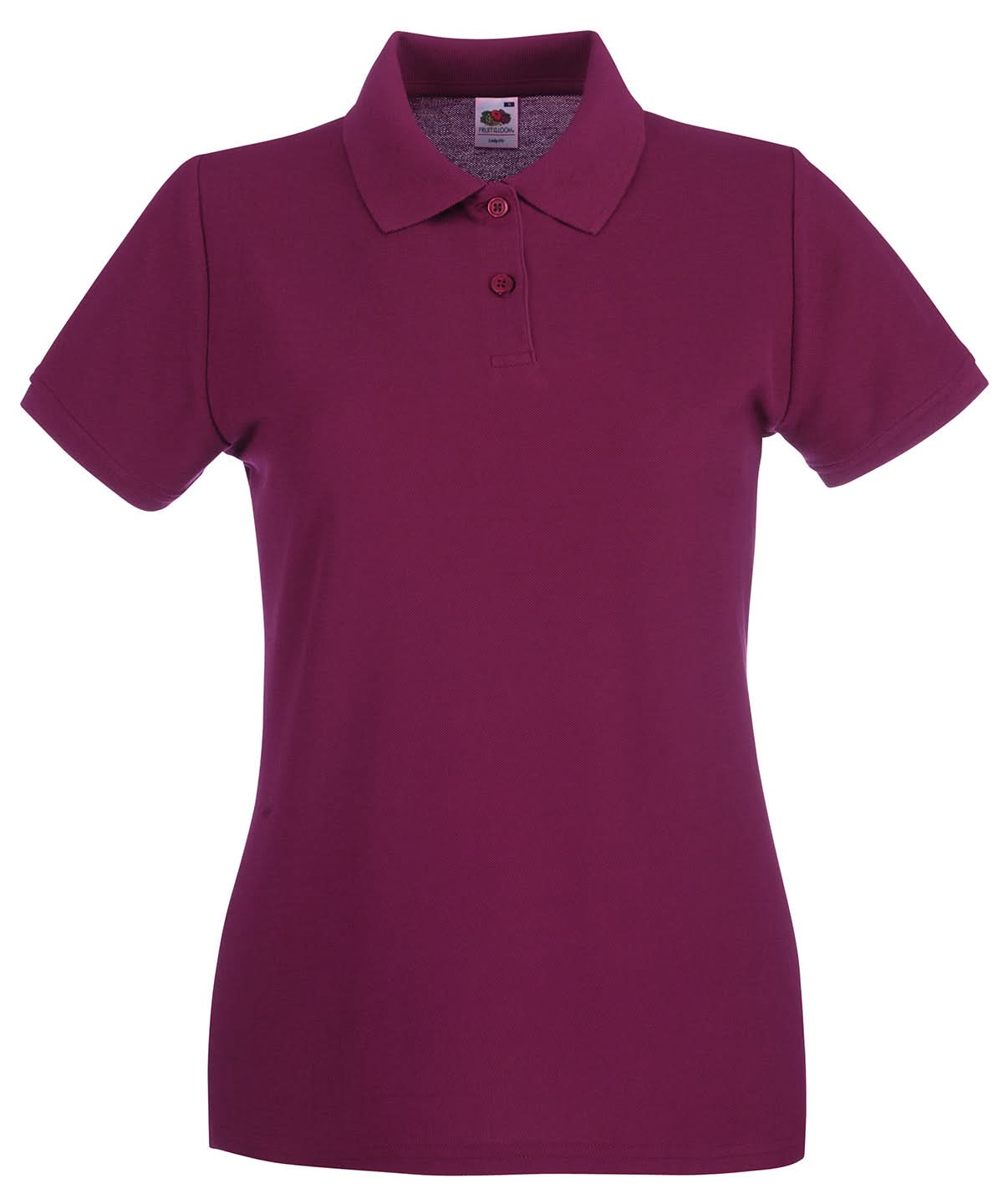 Fruit of the Loom Fruit Of The Loom Ladies Premium Polo Shirt SS505 - Burgundy XS - Customisable Polos