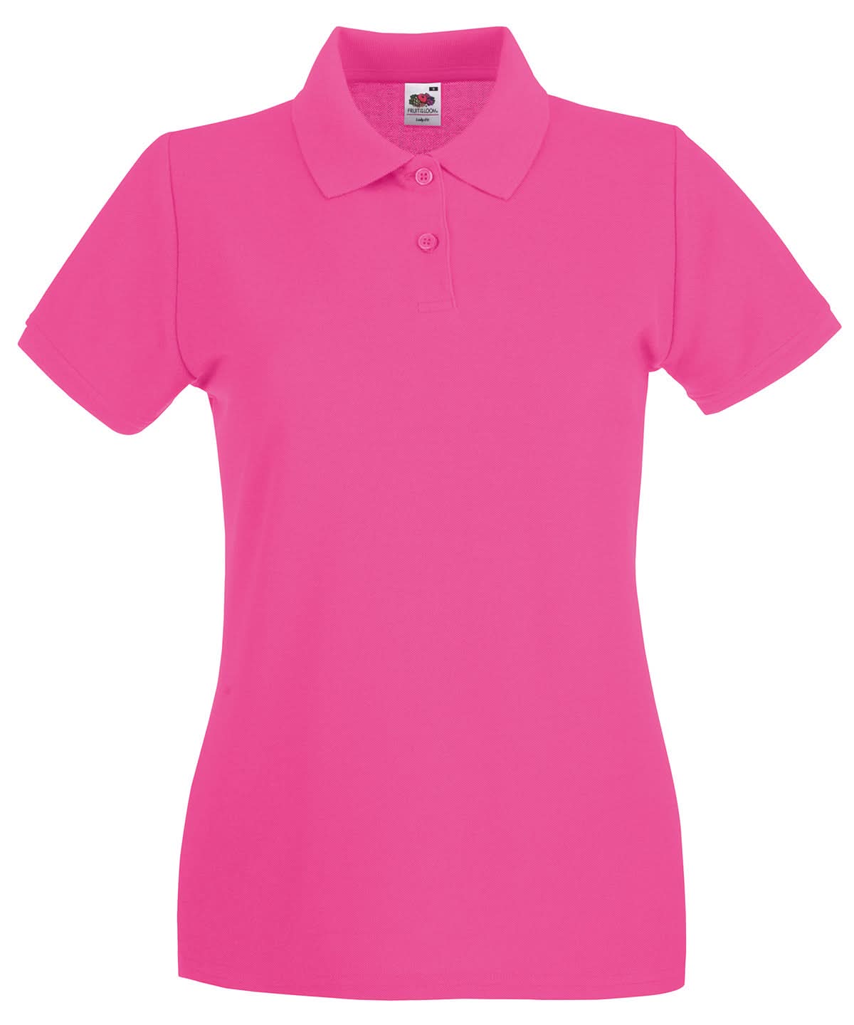 Fruit of the Loom Fruit Of The Loom Ladies Premium Polo Shirt SS505 - Fuchsia - Customisable Polos