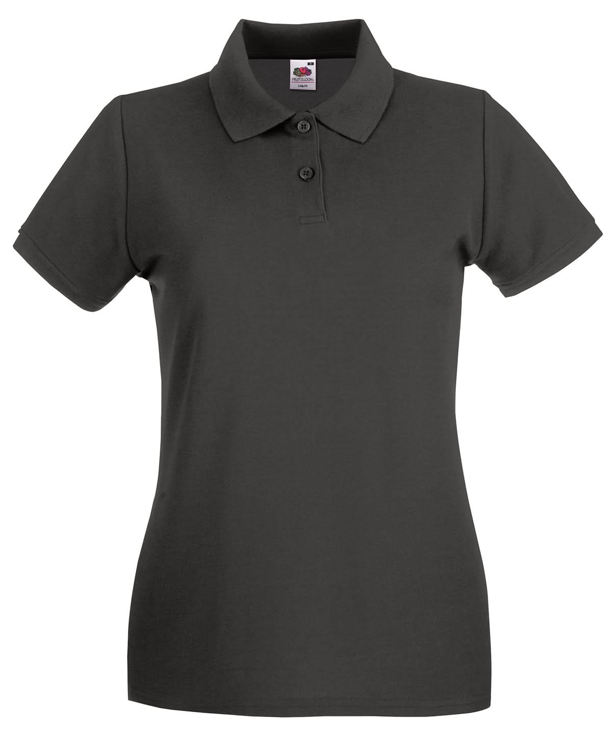Fruit of the Loom Fruit Of The Loom Ladies Premium Polo Shirt SS505 - Light Graphite - Customisable Polos