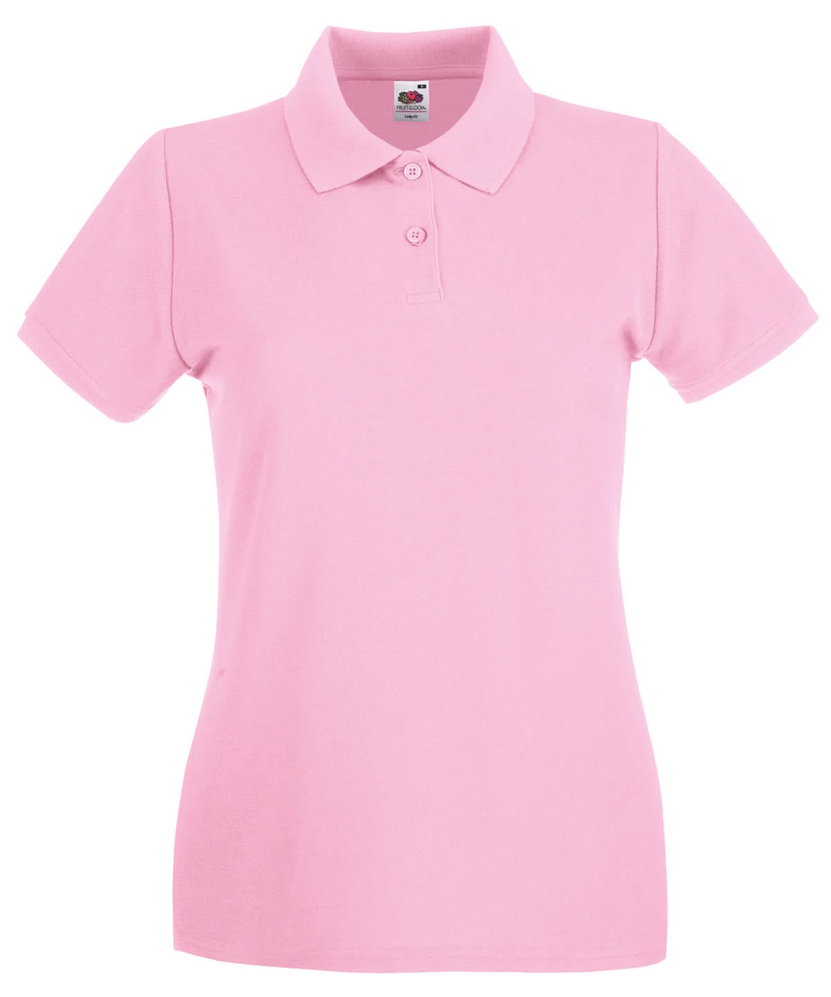 Fruit of the Loom Fruit Of The Loom Ladies Premium Polo Shirt SS505 - Light Pink - Customisable Polos