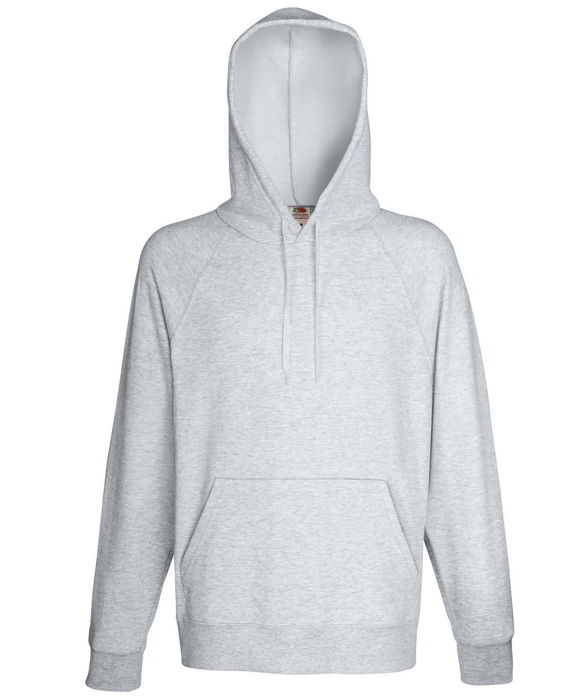 Fruit of the Loom Fruit Of The Loom Lightweight Hooded Sweatshirt SS925 - Heather Grey - Customisable Sweatshirts