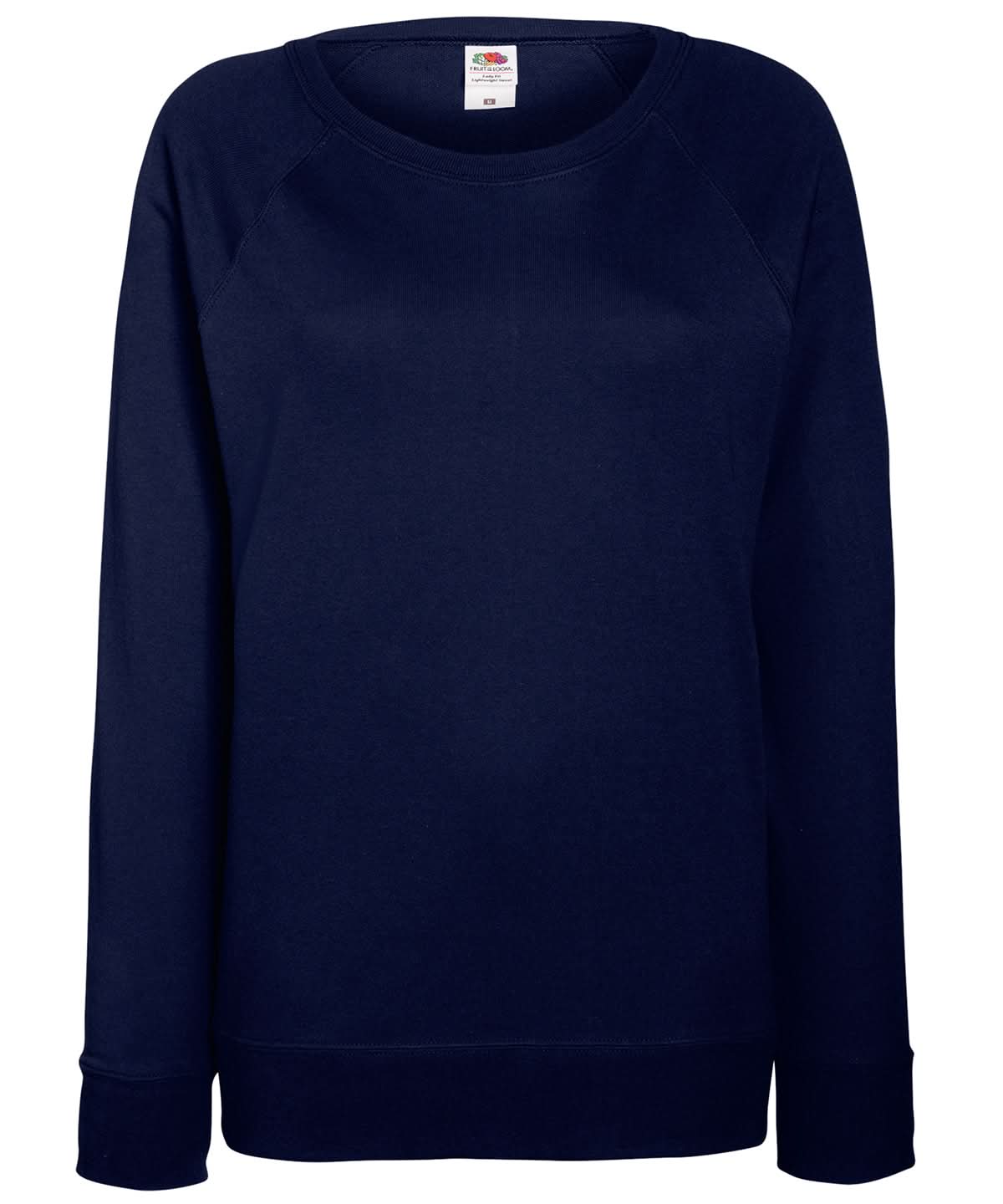 Fruit of the Loom Fruit Of The Loom WomenS Lightweight Raglan Sweatshirt SS960 - Deep Navy - Customisable Sweatshirts