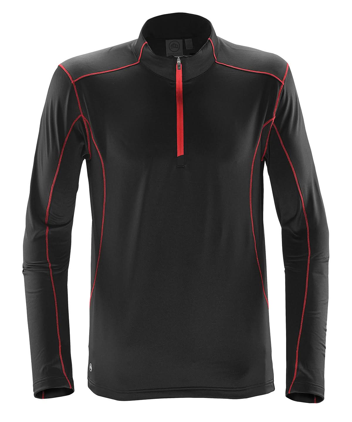 Stormtech Pulse Fleece Pullover ST177 - Black Red - Customisable Baselayers