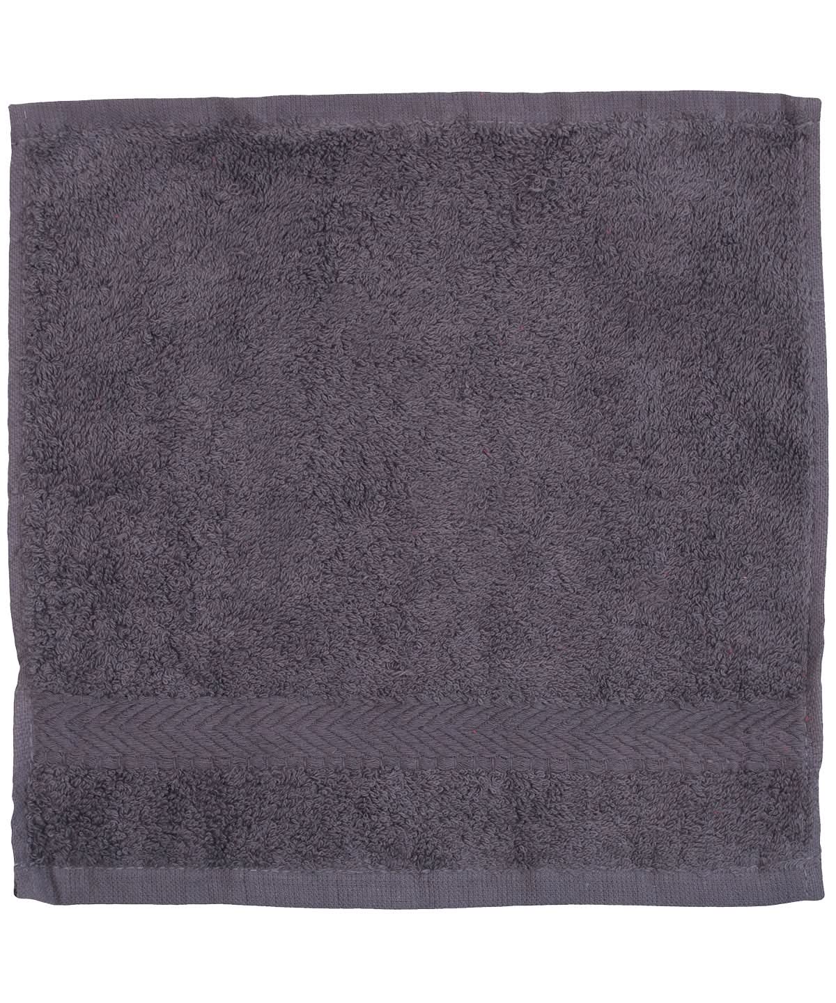 Towel City Luxury range face cloth TC001 - Steel Grey One size - Customisable Towels
