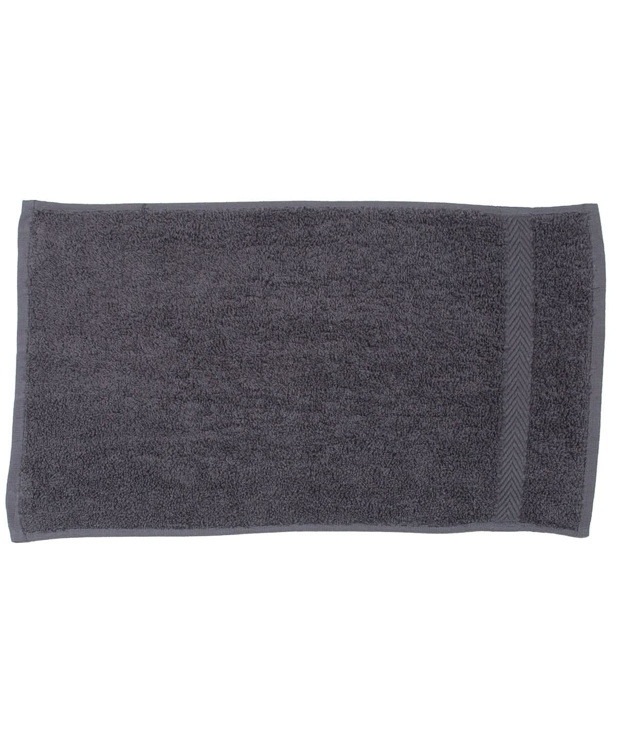 Towel City Luxury range guest towel TC005 - Steel Grey One size - Customisable Towels
