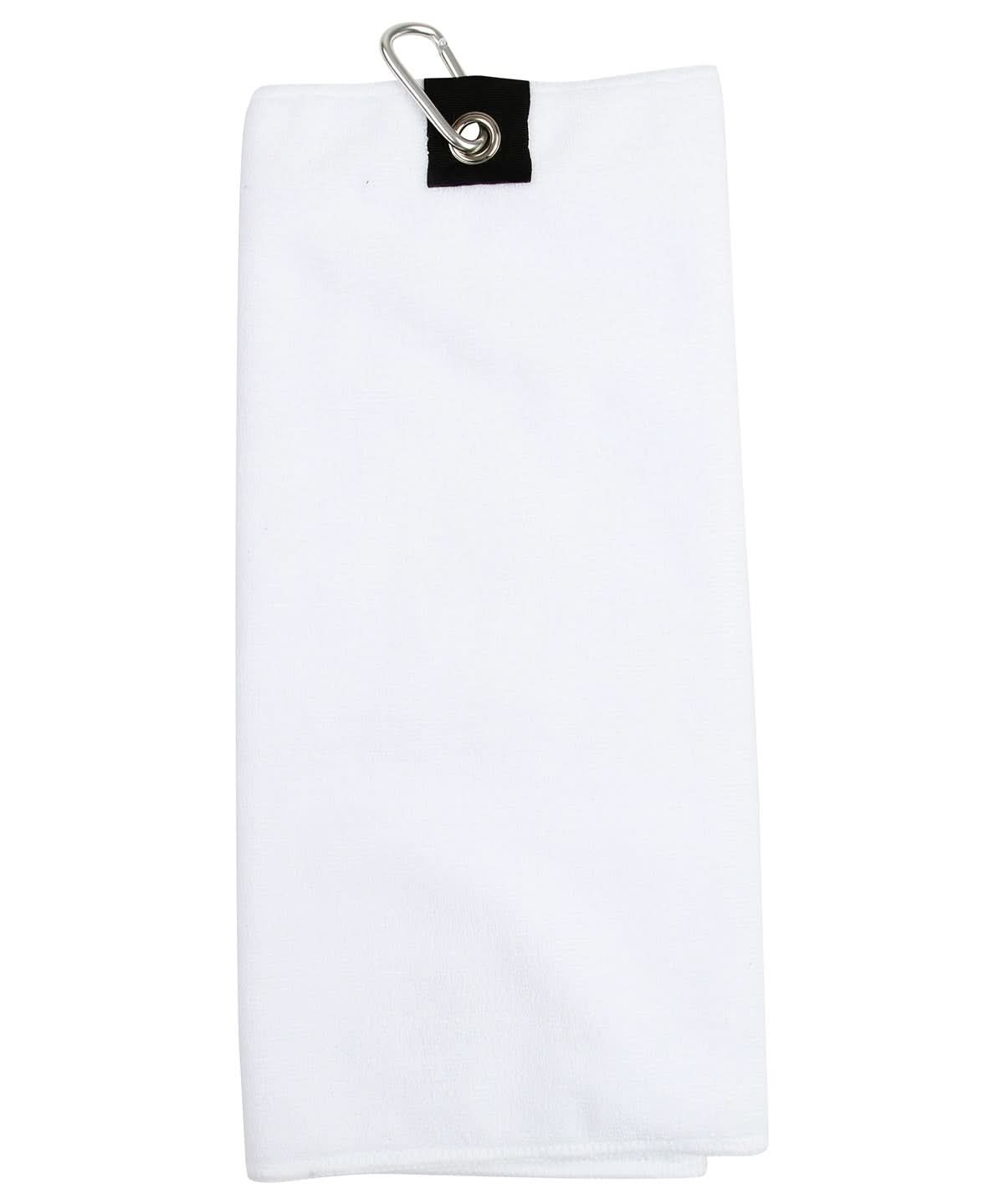 Towel City Microfibre golf towel TC019 - White One size - Customisable Towels