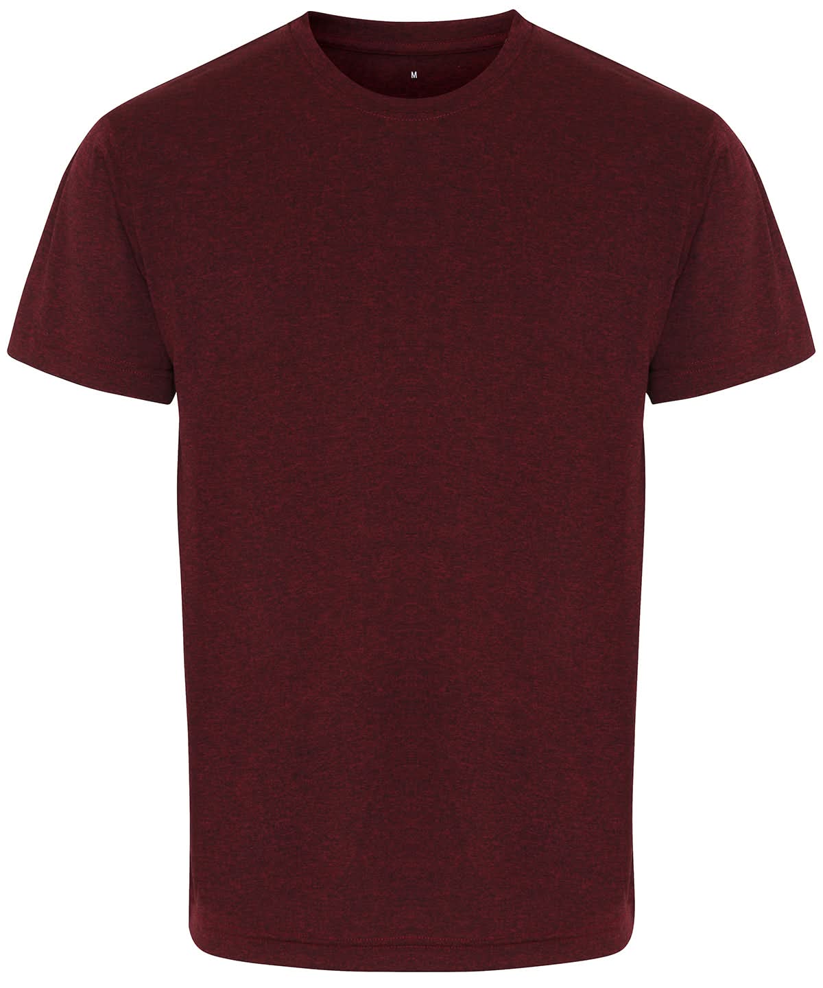 TriDri Performance T Shirt Burgundy Black Melange TR010 - Burgundy Black Melange - Customisable T-Shirts