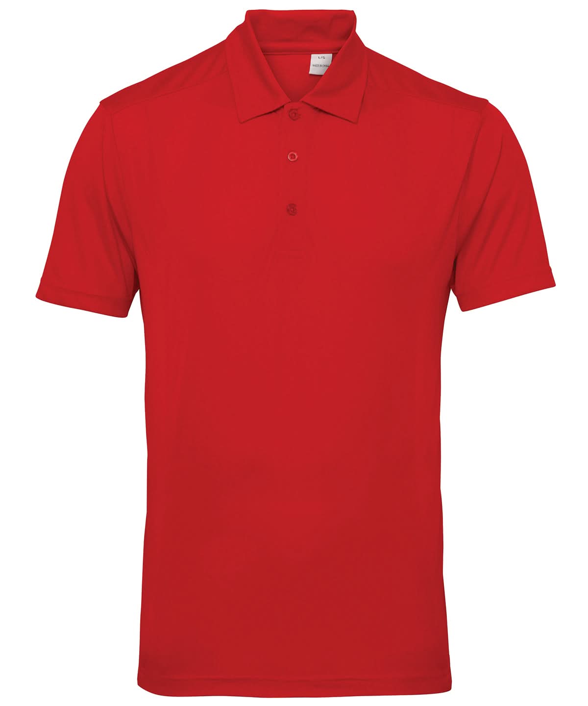 TriDri Tridri Panelled Polo TR012 - Fire Red - Customisable Polos