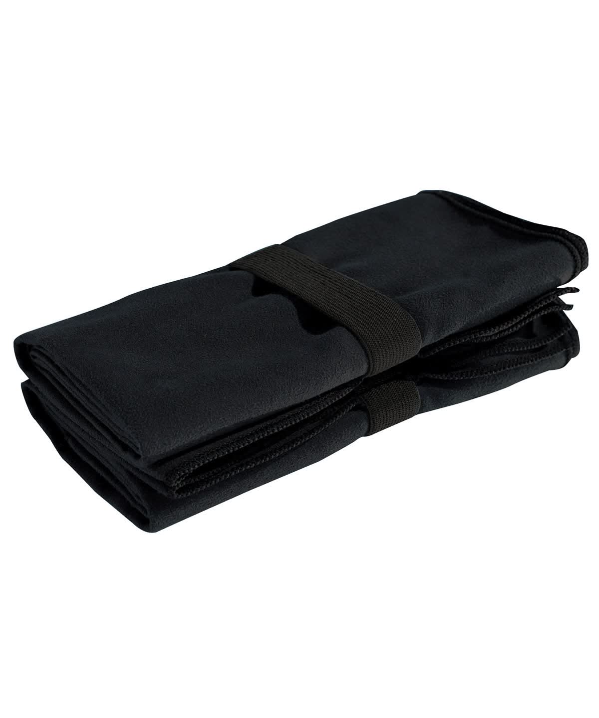 TriDri Tridri Microfibre Quick Dry Fitness Towel TR092 - Black One size - Customisable Towels